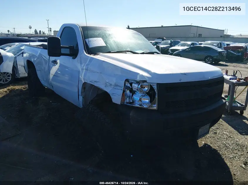 CHEVROLET SILVERADO 2008, VIN 1GCEC14C28Z213496