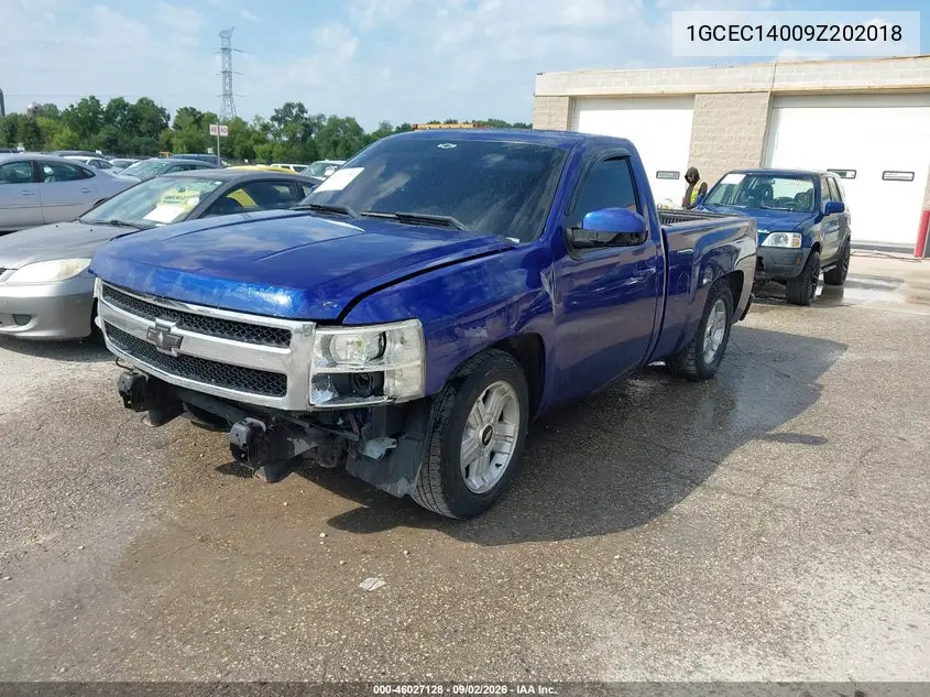 2009 CHEVROLET SILVERADO VIN 1GCEC14009Z202018 — фото 2