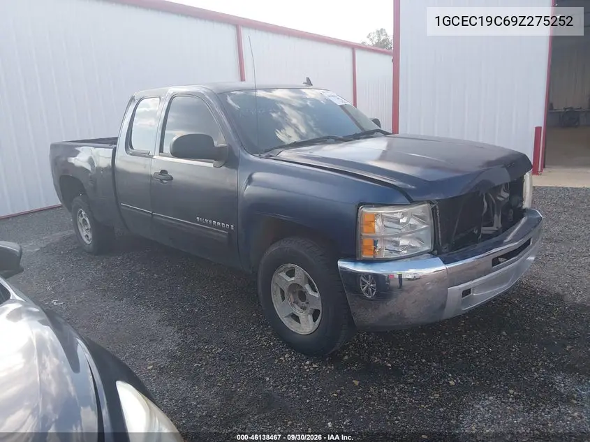 CHEVROLET SILVERADO 2009, VIN 1GCEC19C69Z275252