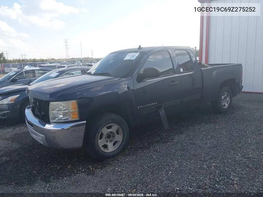 2009 CHEVROLET SILVERADO VIN 1GCEC19C69Z275252 — фото 2