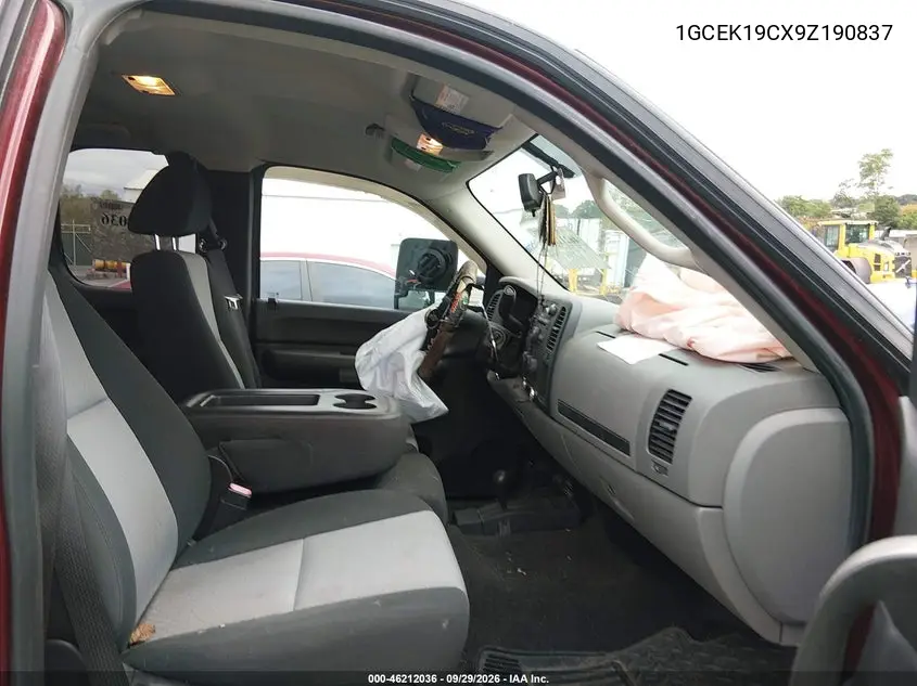 2009 CHEVROLET SILVERADO VIN 1GCEK19CX9Z190837 — фото 5