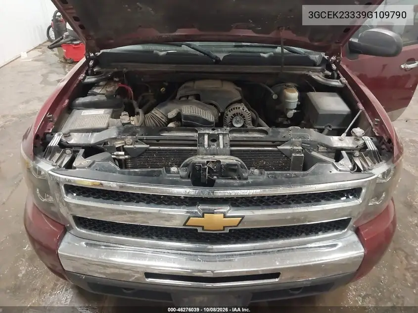 2009 CHEVROLET SILVERADO VIN 3GCEK23339G109790 — фото 10