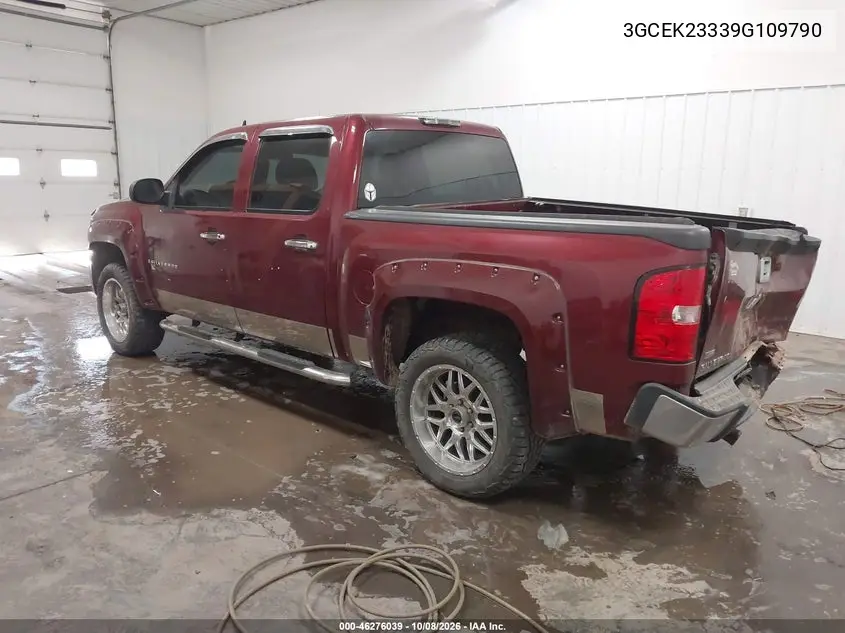 2009 CHEVROLET SILVERADO VIN 3GCEK23339G109790 — фото 3