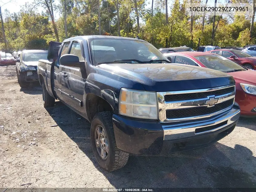 CHEVROLET SILVERADO 2009, VIN 1GCEK29029Z279961