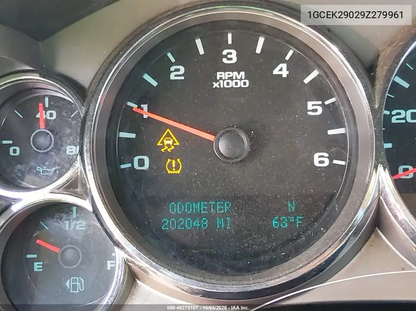 2009 CHEVROLET SILVERADO VIN 1GCEK29029Z279961 — фото 15