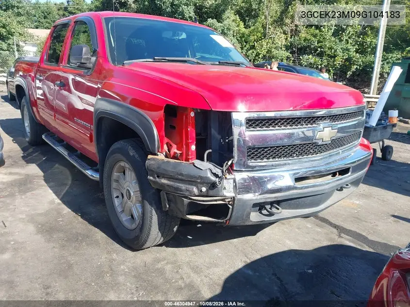 CHEVROLET SILVERADO 2009, VIN 3GCEK23M09G104183
