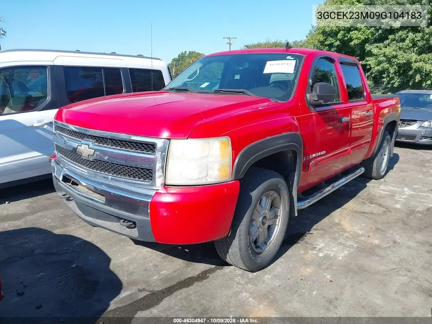 2009 CHEVROLET SILVERADO VIN 3GCEK23M09G104183 — фото 2