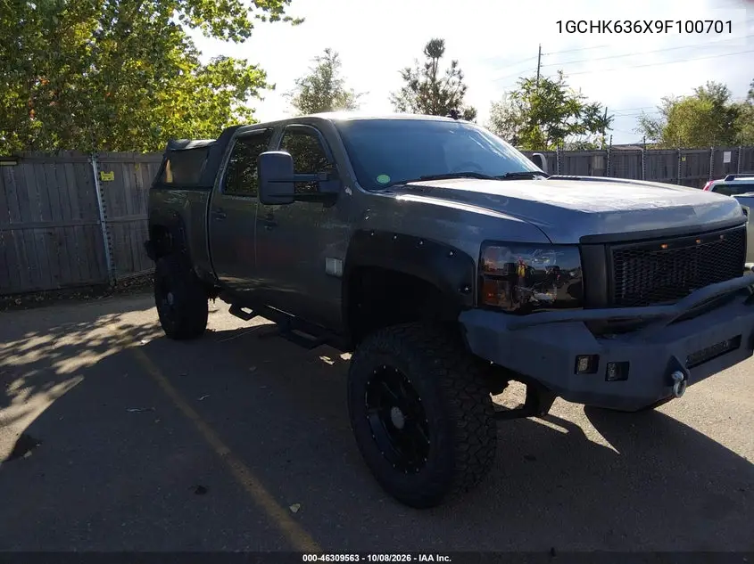 CHEVROLET SILVERADO 2009, VIN 1GCHK636X9F100701
