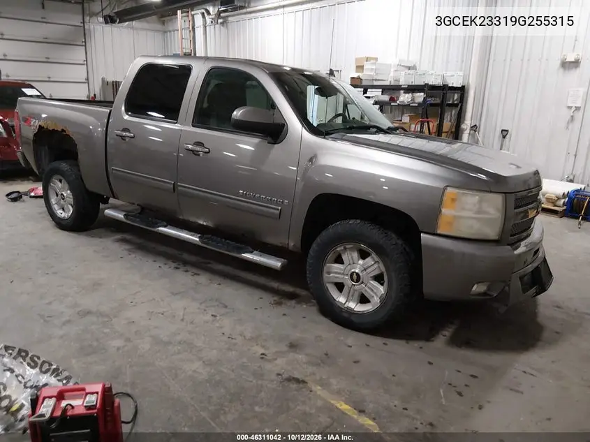 CHEVROLET SILVERADO 2009, VIN 3GCEK23319G255315