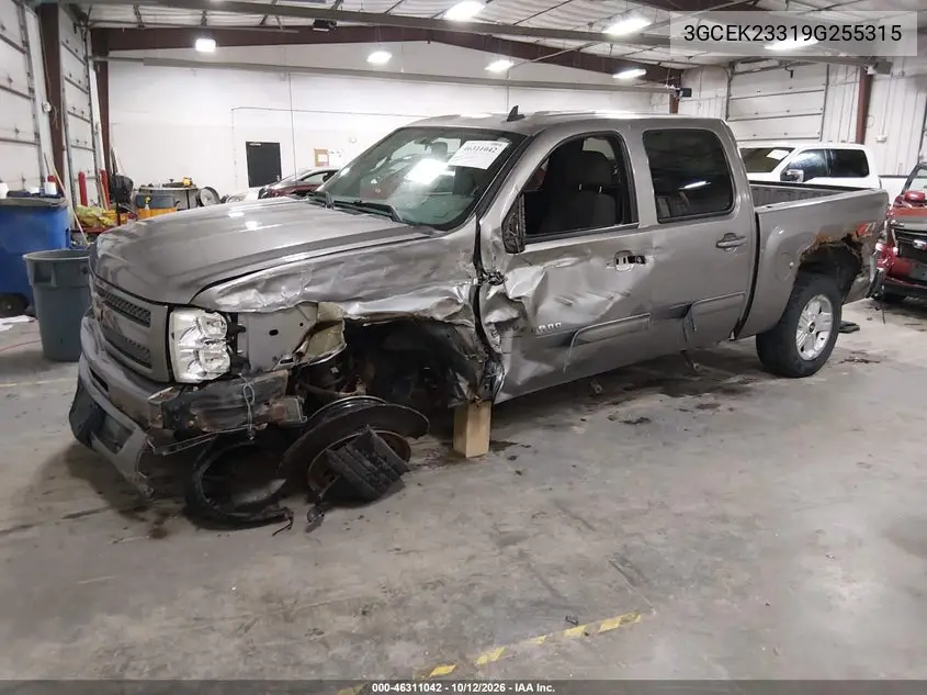2009 CHEVROLET SILVERADO VIN 3GCEK23319G255315 — фото 2