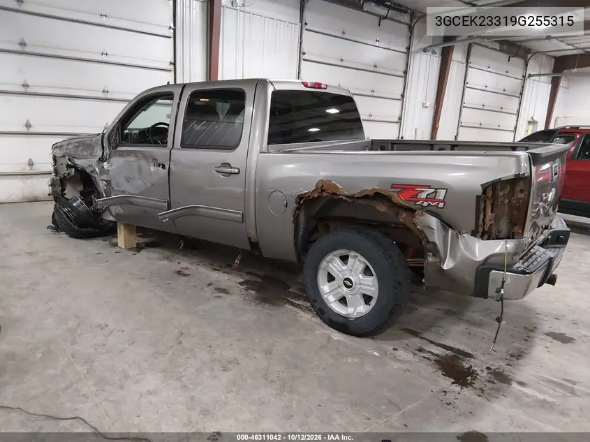 2009 CHEVROLET SILVERADO VIN 3GCEK23319G255315 — фото 3