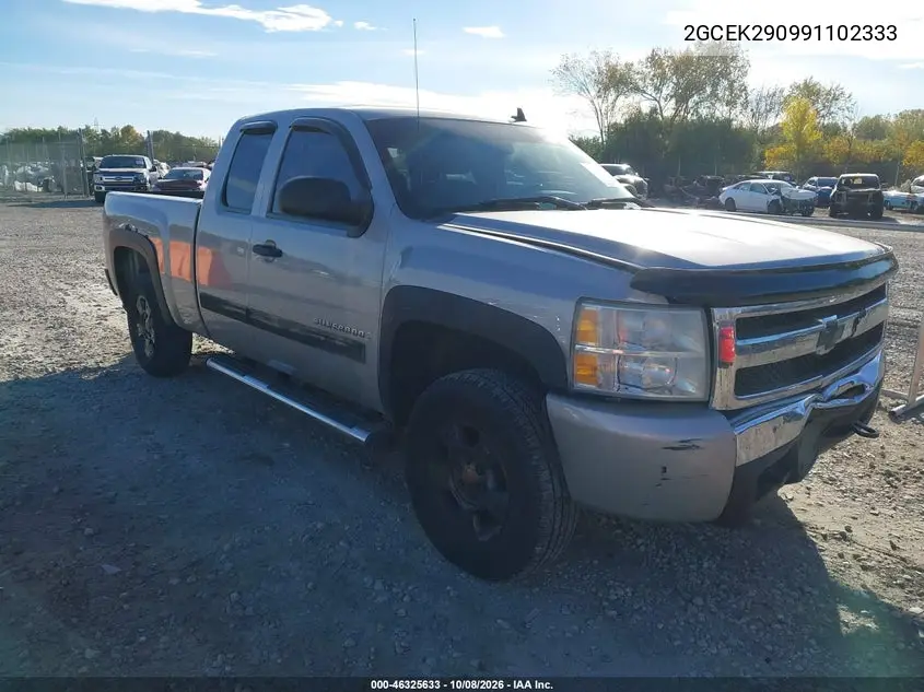 CHEVROLET SILVERADO 2009, VIN 2GCEK290991102333