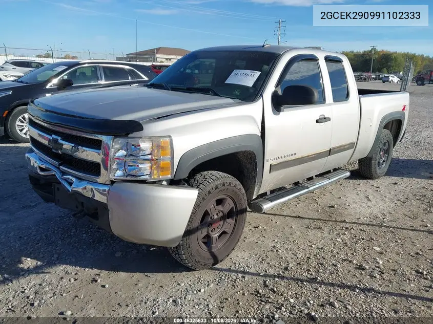 2009 CHEVROLET SILVERADO VIN 2GCEK290991102333 — фото 2