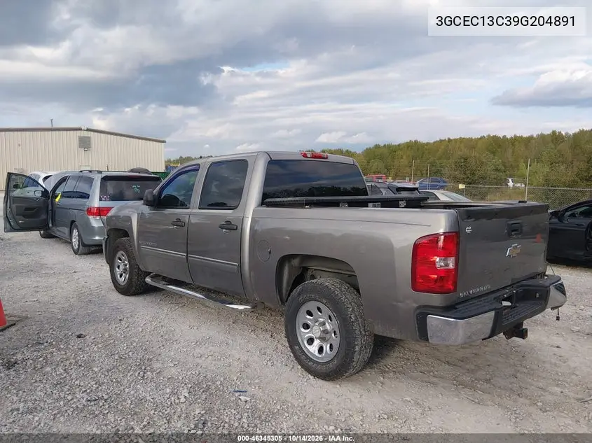 2009 CHEVROLET SILVERADO VIN 3GCEC13C39G204891 — фото 3