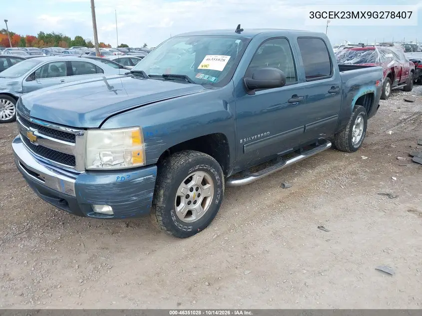 2009 CHEVROLET SILVERADO VIN 3GCEK23MX9G278407 — фото 2