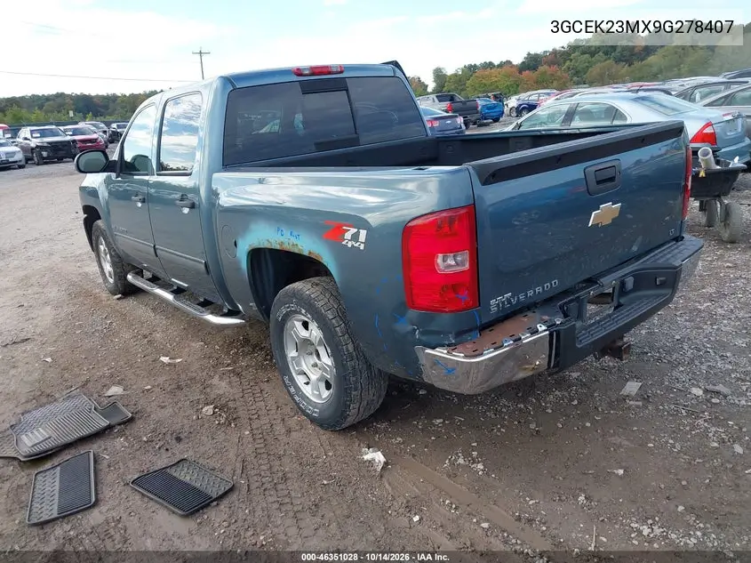 2009 CHEVROLET SILVERADO VIN 3GCEK23MX9G278407 — фото 3