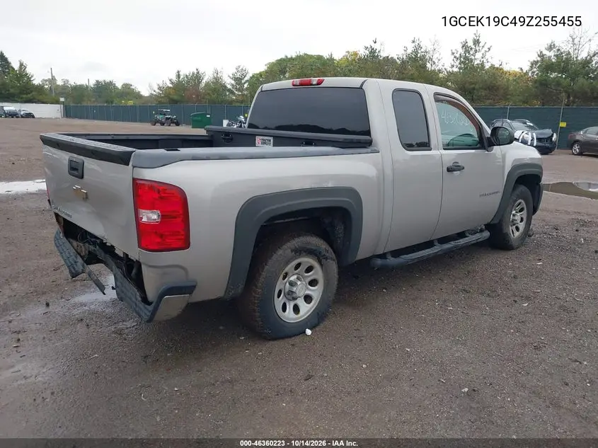 2009 CHEVROLET SILVERADO VIN 1GCEK19C49Z255455 — фото 4