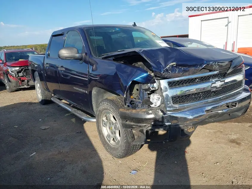 CHEVROLET SILVERADO 2009, VIN 3GCEC13309G212012