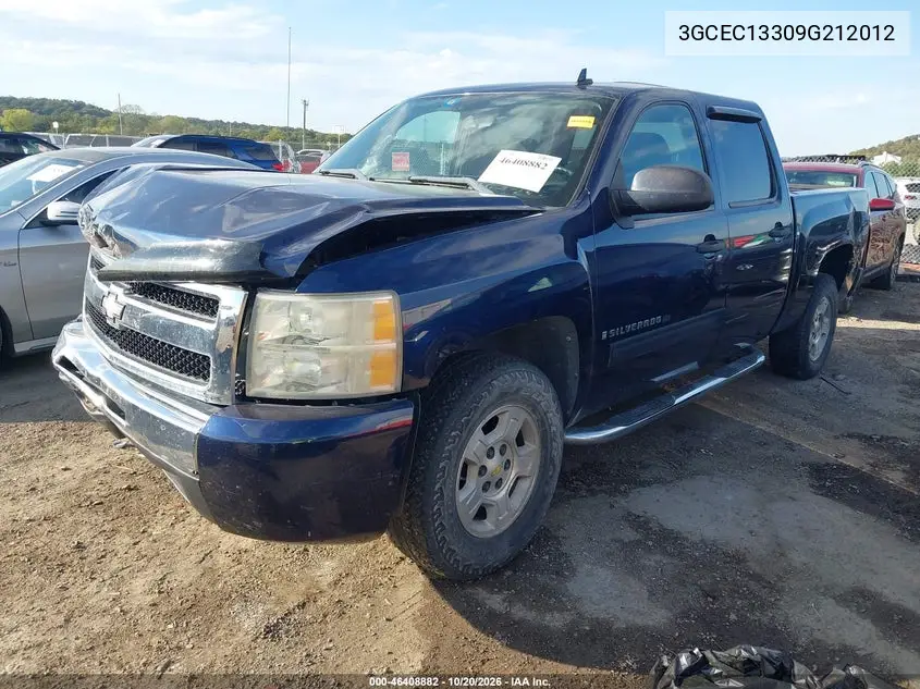 2009 CHEVROLET SILVERADO VIN 3GCEC13309G212012 — фото 2