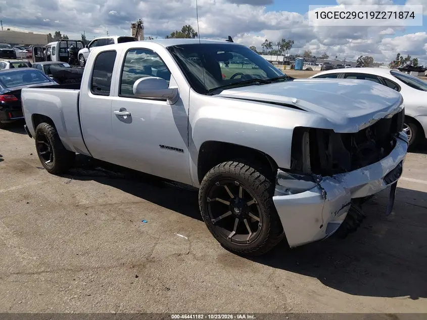 CHEVROLET SILVERADO 2009, VIN 1GCEC29C19Z271874