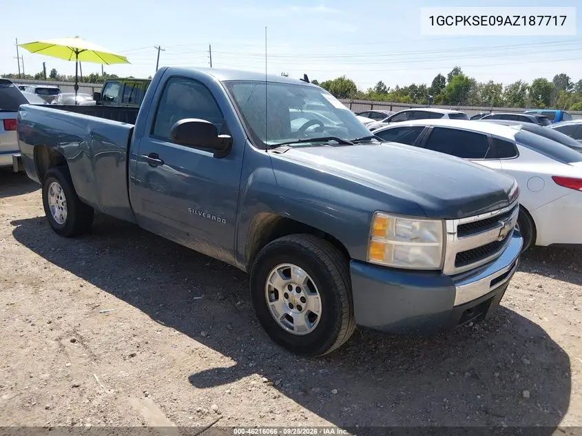 CHEVROLET SILVERADO 2010, VIN 1GCPKSE09AZ187717
