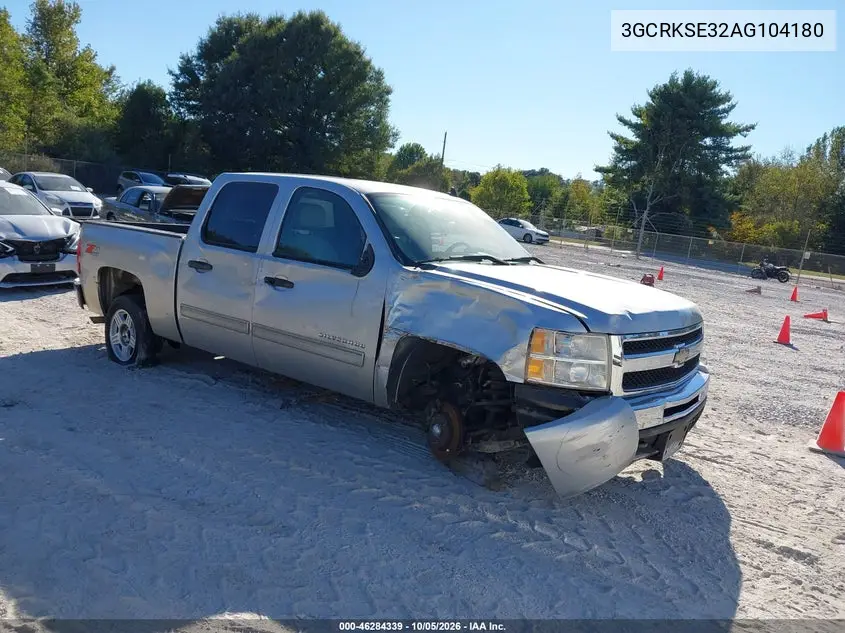 CHEVROLET SILVERADO 2010, VIN 3GCRKSE32AG104180