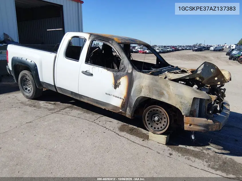 CHEVROLET SILVERADO 2010, VIN 1GCSKPE37AZ137383