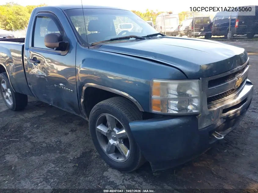 CHEVROLET SILVERADO 2010, VIN 1GCPCPEX1AZ265060