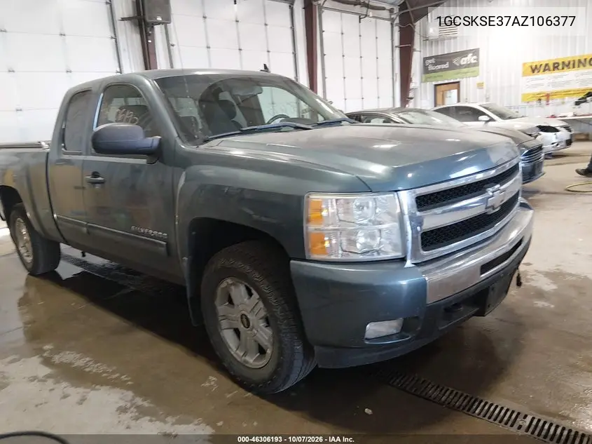 CHEVROLET SILVERADO 2010, VIN 1GCSKSE37AZ106377