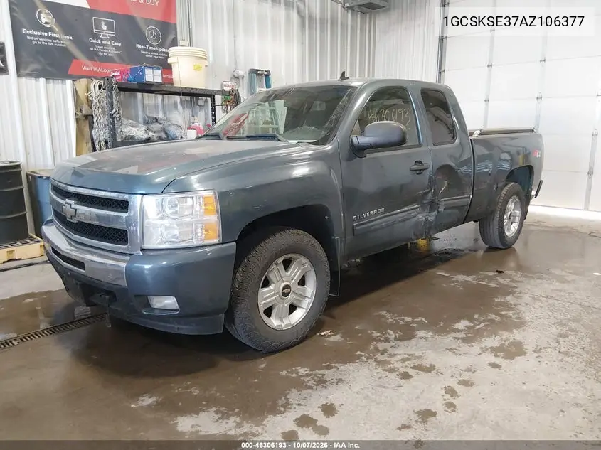 2010 CHEVROLET SILVERADO VIN 1GCSKSE37AZ106377 — фото 2