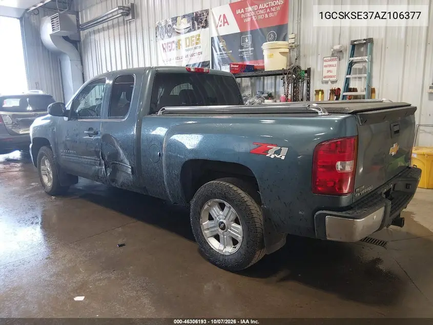 2010 CHEVROLET SILVERADO VIN 1GCSKSE37AZ106377 — фото 3