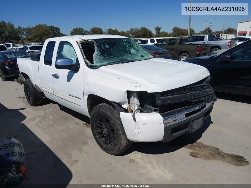 CHEVROLET SILVERADO 2010, VIN 1GCSCREA4AZ231096