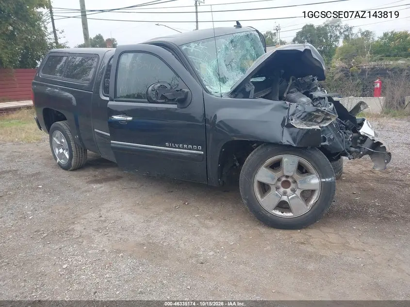 CHEVROLET SILVERADO 2010, VIN 1GCSCSE07AZ143819