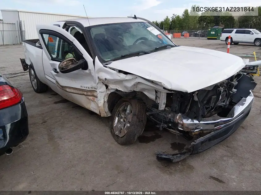 CHEVROLET SILVERADO 2010, VIN 1GCSKSE31AZ231844