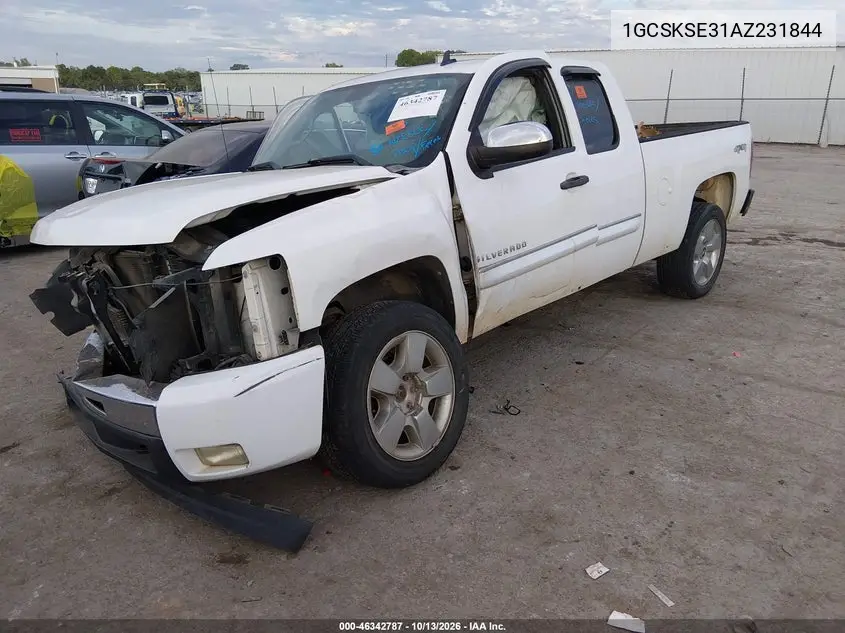 2010 CHEVROLET SILVERADO VIN 1GCSKSE31AZ231844 — фото 2