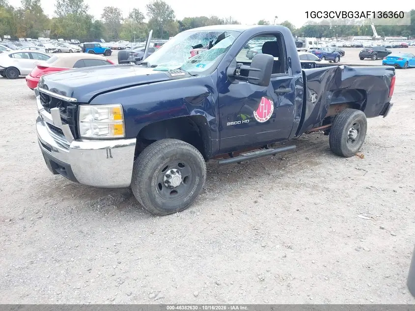 2010 CHEVROLET SILVERADO VIN 1GC3CVBG3AF136360 — фото 2