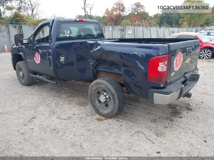 2010 CHEVROLET SILVERADO VIN 1GC3CVBG3AF136360 — фото 3