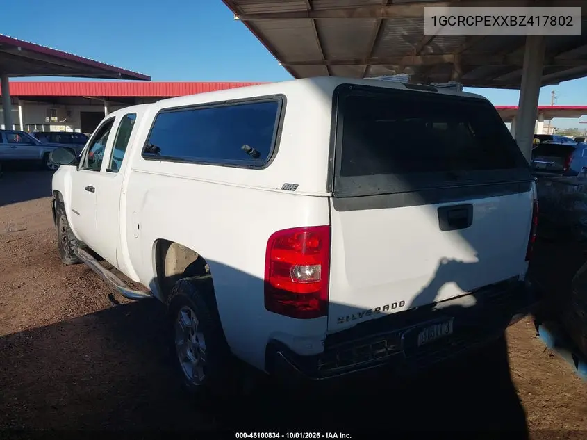 2011 CHEVROLET SILVERADO VIN 1GCRCPEXXBZ417802 — фото 3