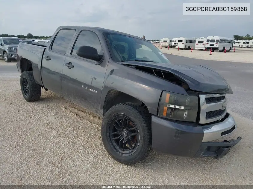 CHEVROLET SILVERADO 2011, VIN 3GCPCREA0BG159868