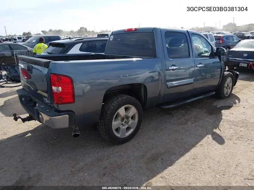 2011 CHEVROLET SILVERADO VIN 3GCPCSE03BG381304 — фото 4