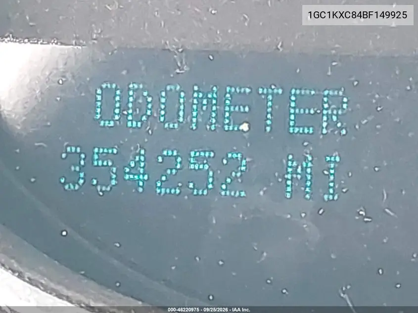 2011 CHEVROLET SILVERADO VIN 1GC1KXC84BF149925 — фото 15