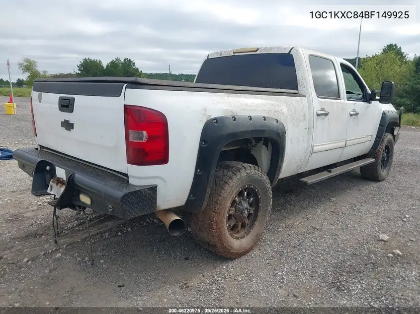 2011 CHEVROLET SILVERADO VIN 1GC1KXC84BF149925 — фото 4