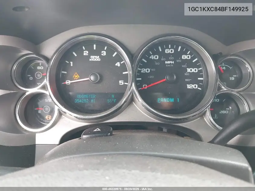 2011 CHEVROLET SILVERADO VIN 1GC1KXC84BF149925 — фото 7