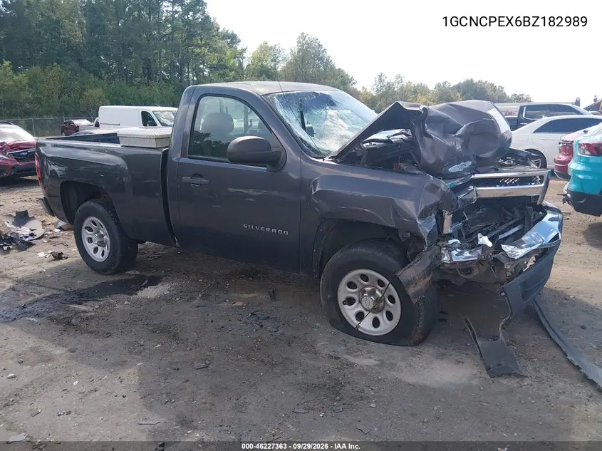 CHEVROLET SILVERADO 2011, VIN 1GCNCPEX6BZ182989