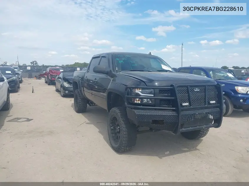 CHEVROLET SILVERADO 2011, VIN 3GCPKREA7BG228610