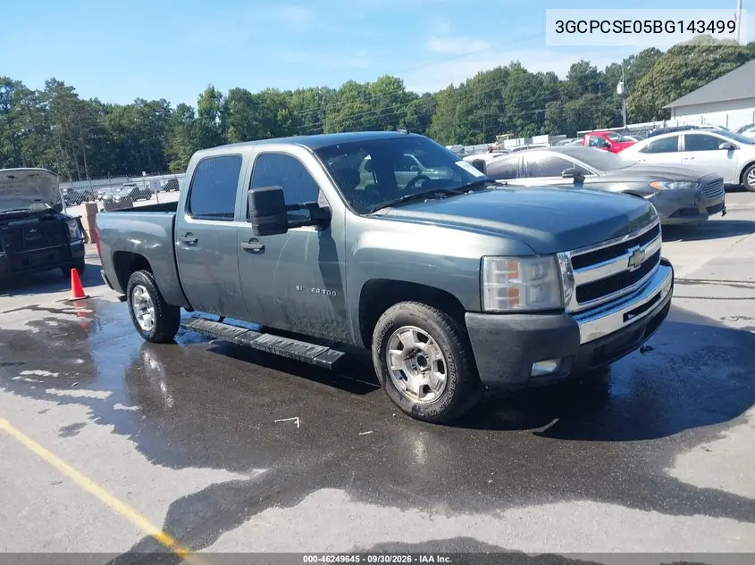 CHEVROLET SILVERADO 2011, VIN 3GCPCSE05BG143499