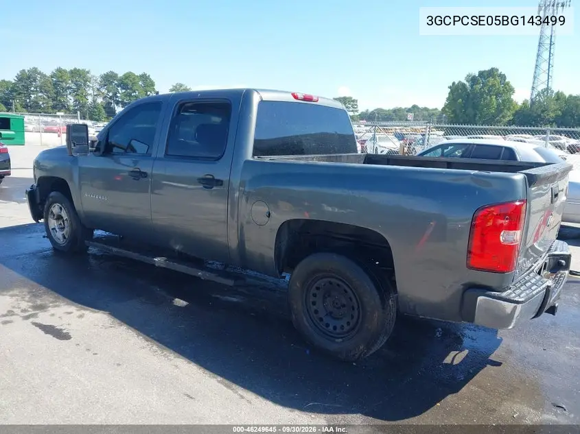 2011 CHEVROLET SILVERADO VIN 3GCPCSE05BG143499 — фото 3
