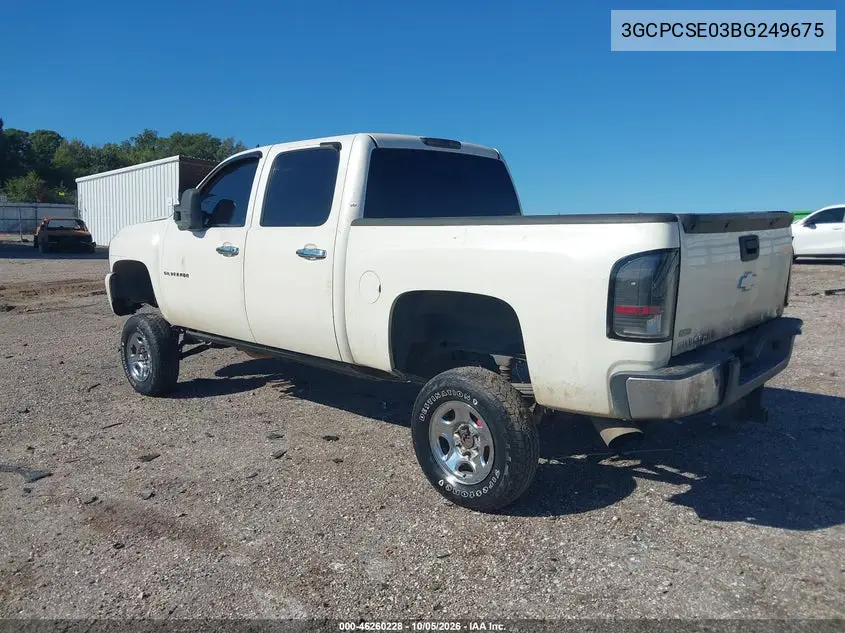 2011 CHEVROLET SILVERADO VIN 3GCPCSE03BG249675 — фото 3