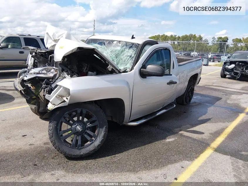 2011 CHEVROLET SILVERADO VIN 1GCRCSE06BZ394377 — фото 2