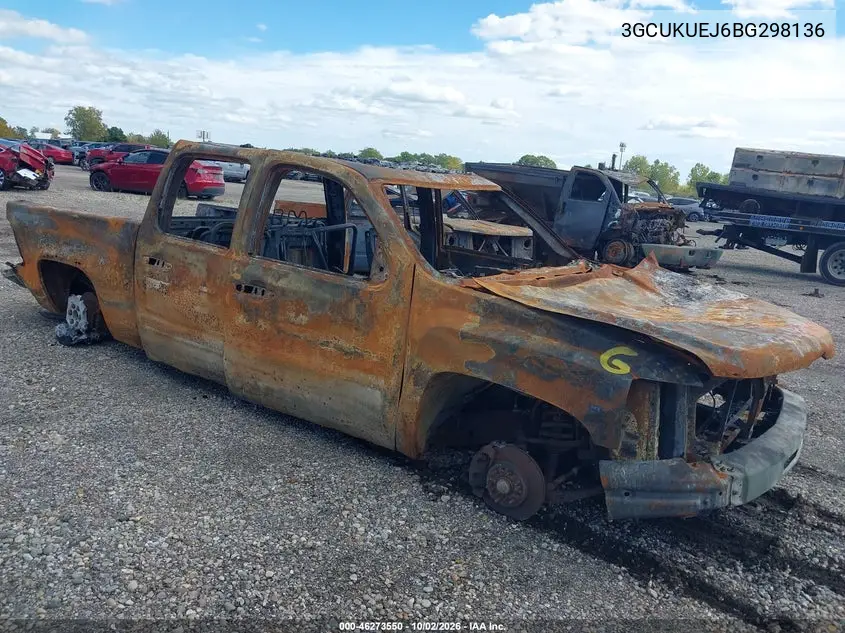 CHEVROLET SILVERADO 2011, VIN 3GCUKUEJ6BG298136